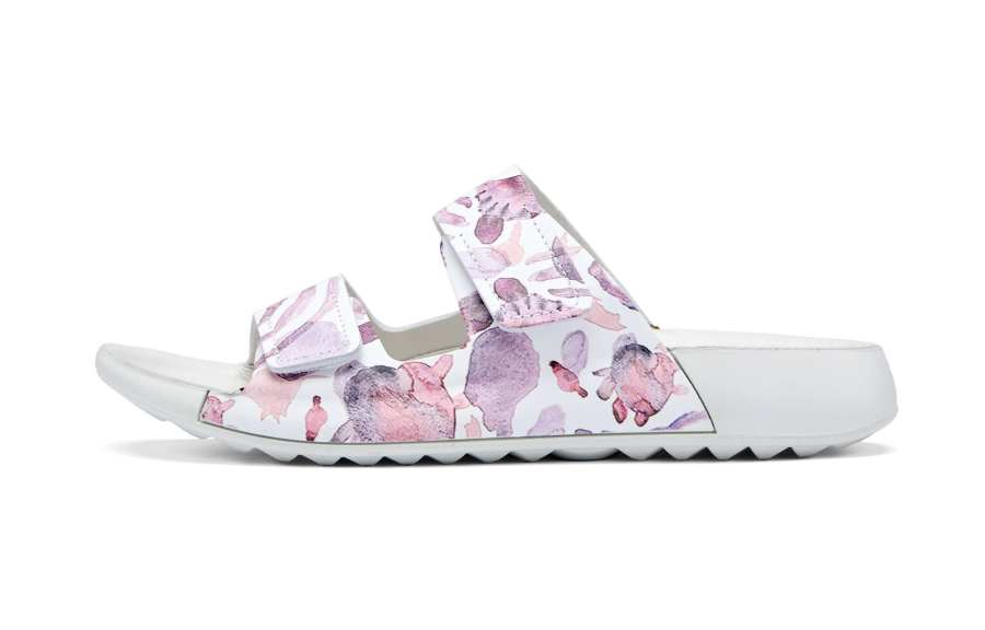 Ecco Ecco Slide Slippers Women's White Pink 206823
