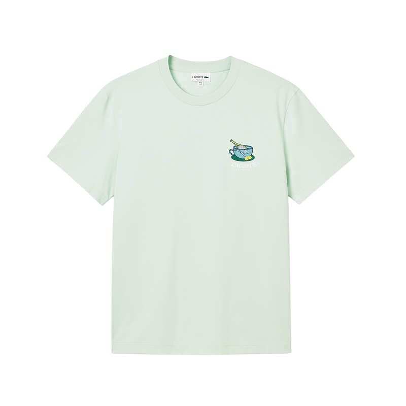 LACOSTE T Shirts Unisex Crew Neck Moderate