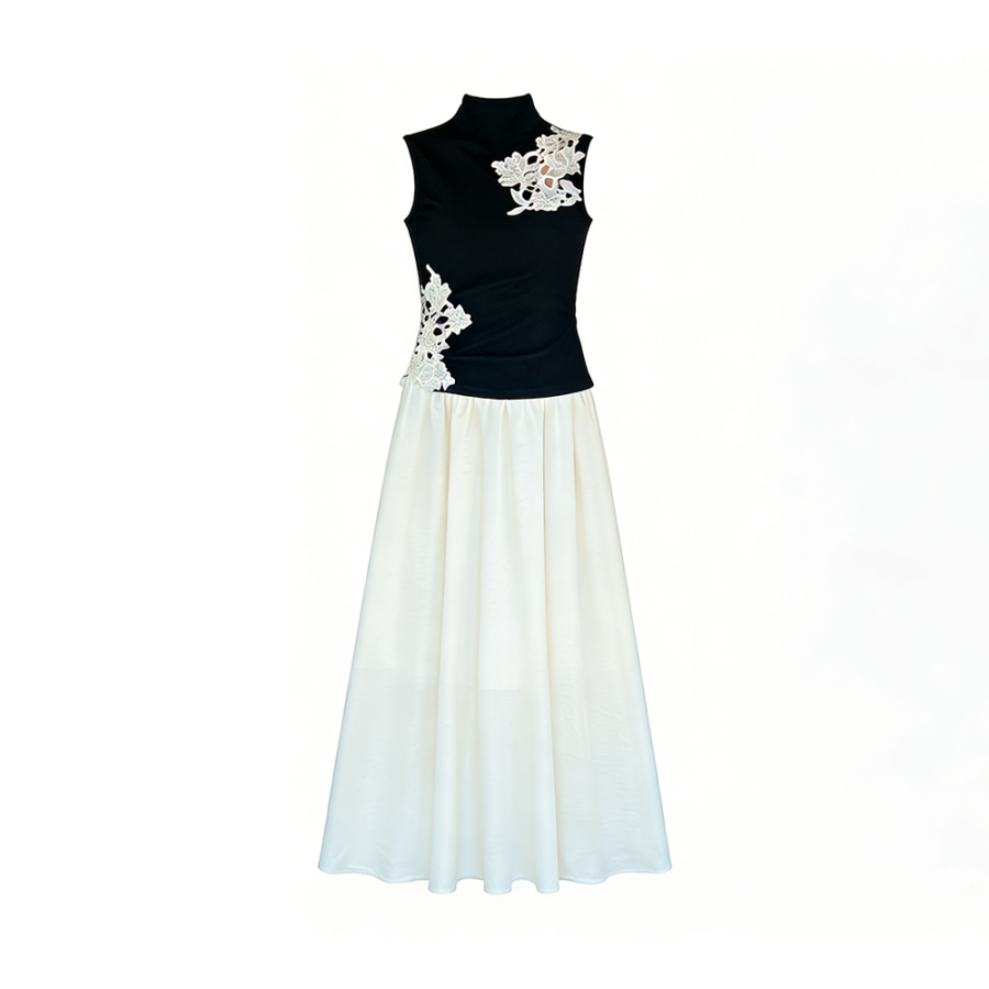 TUSHIFEI Two Piece Skirt Sets Women's Crew Neck Moderate Long