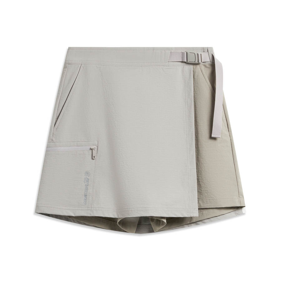 Li-Ning Li Ning Outdoor CF Tracing Sports Skort Women's Smoke Gray Brown Gray