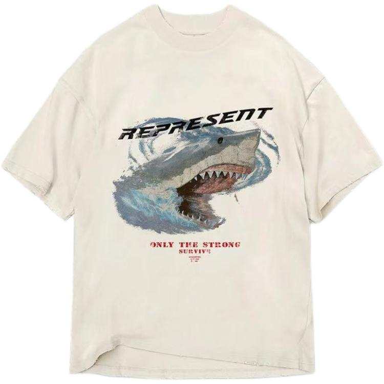 REPRESENT REPRESENT Only The Strong Survive Shark T Shirt