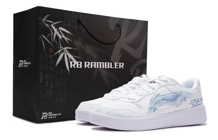 Li-Ning Li Ning Floating Boat Skateboard Shoes Men's Low Top White Blue