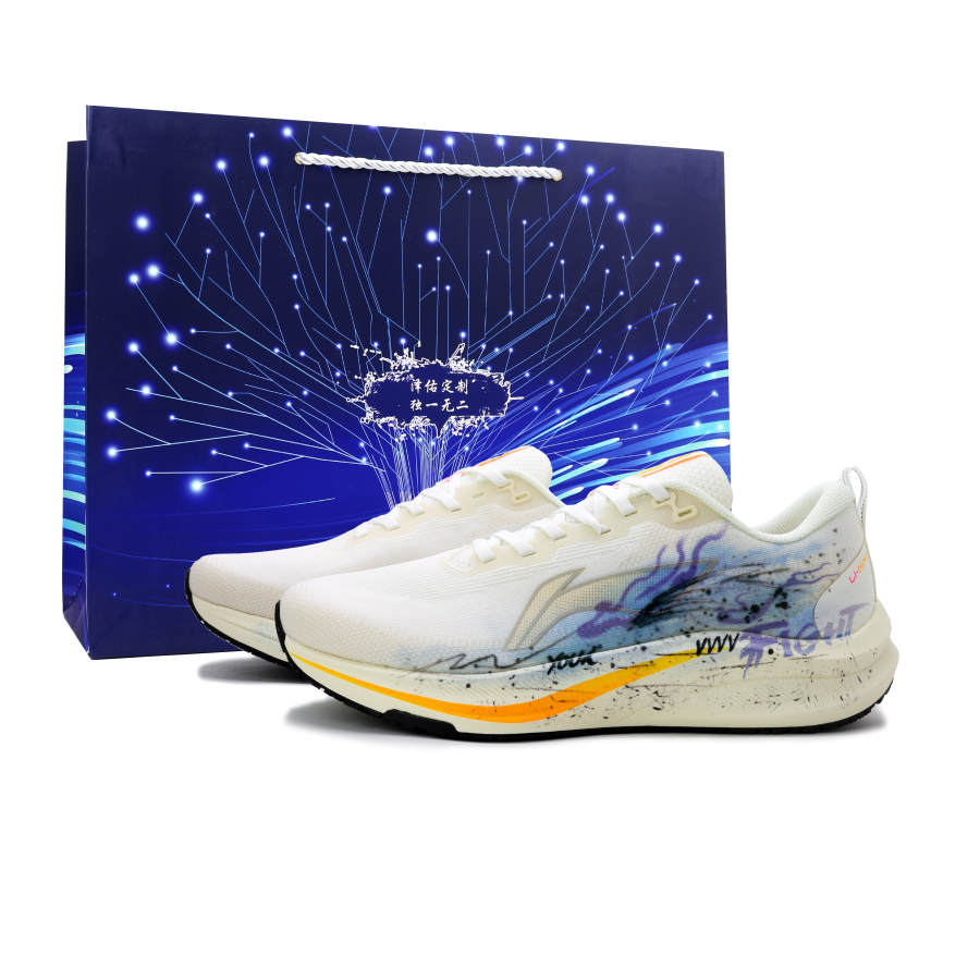 Li-Ning Li Ning Red Hare 8 Running Shoes Men's Low Top Blue/White/Orange