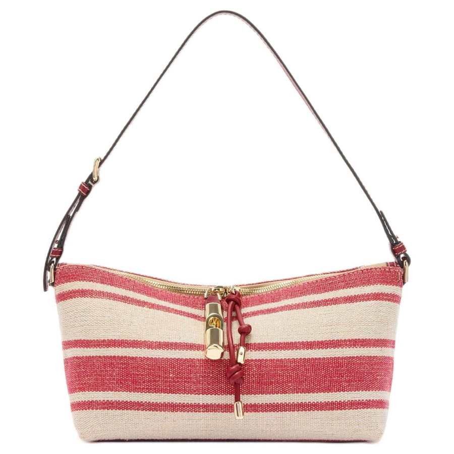 Furla Calfskin Shoulder Bag Extra Large Women's Red