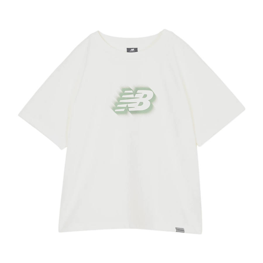New Balance New Balance T Shirts Women's White Salt Crew Neck Moderate