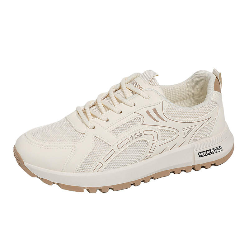 Lanza Squashy And Bouncy Feeling Athletic Shoes Breathable Platform Preppy Style Mesh Low top Skateboard Shoes Women's