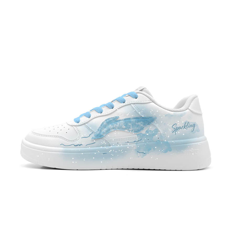 Li-Ning Li Ning Low top Skateboard Shoes Unisex Blue White