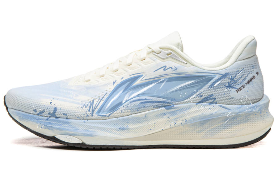 Li-Ning Li Ning Red Hare 9 Running Shoes Men's Low Top White/Blue
