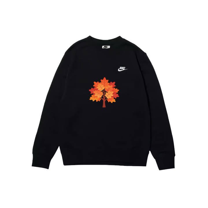 Nike Nike Sportswear Sweatshirts Men's Black Crew Neck Moderate Regular