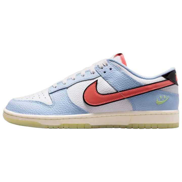Nike Nike Dunk Low top Skateboard Shoes Unisex White Blue Red