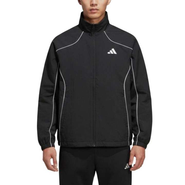 Adidas Adidas Jackets Men's Black Stand Collar Moderate Other