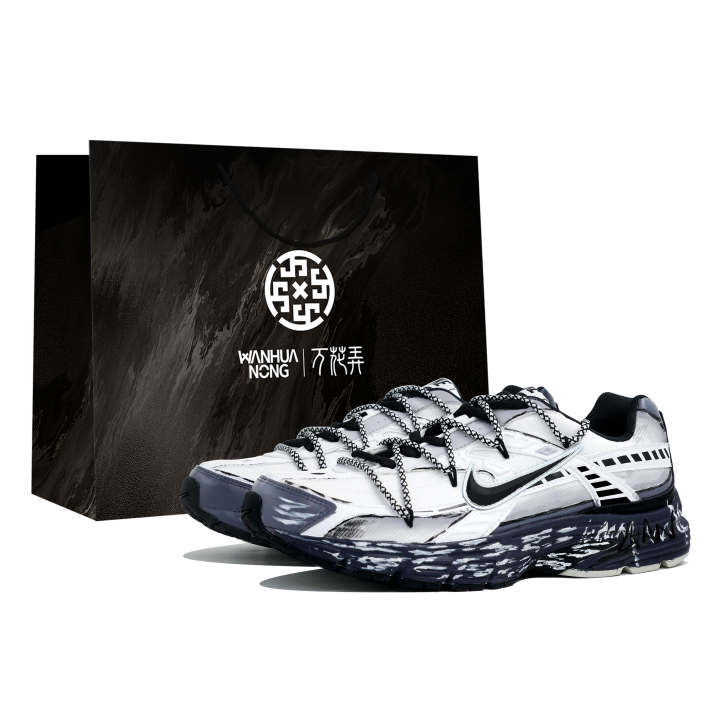 Nike Nike Initiator Cushioning Breathable Low top City Commuting Trail Running Shoes Men's Black White