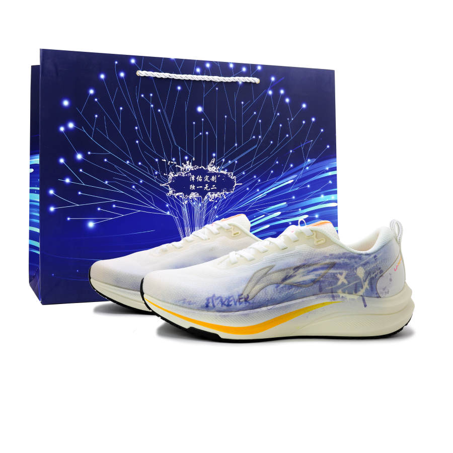 Li-Ning Li Ning Red Hare 8 Running Shoes Men's Low Top White/Red/Orange