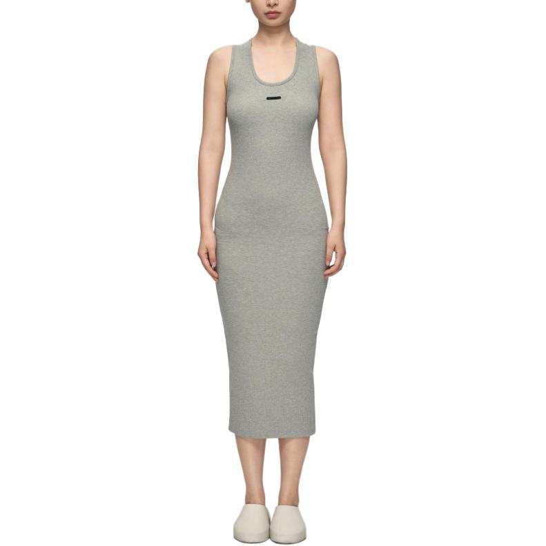 Fear Of God Essentials SS26 FITTED LONG TANK DRESS Sleeveless Dress Women's