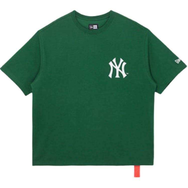New Era T Shirts Unisex Green/New York Yankees Crew Neck