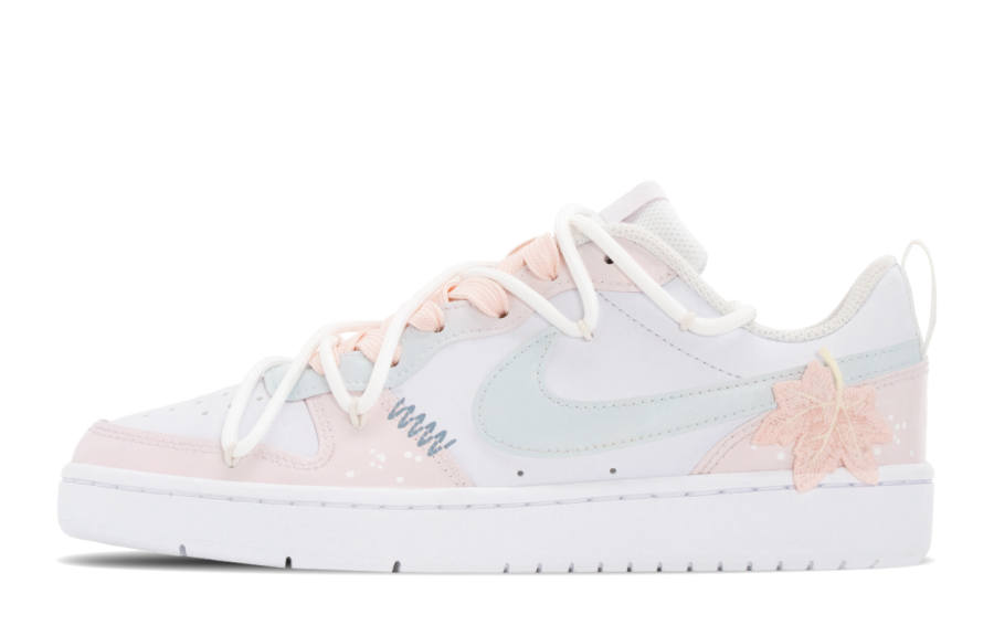 Nike Nike Court Borough Maple Grove Abrasion Resistant Slip Resistant Low top Kids' Skateboarding Shoes Pink Blue Teenagers