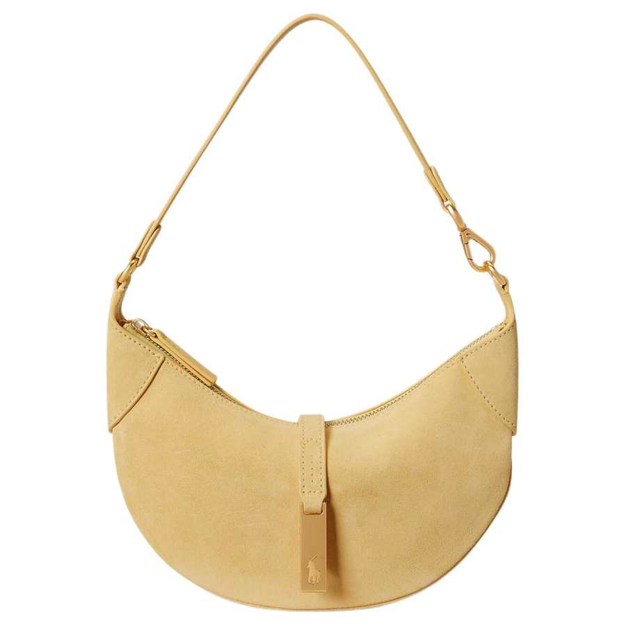 Polo Ralph Lauren Polo ID Nubuck Shoulder Bag Mini Women's Lemon