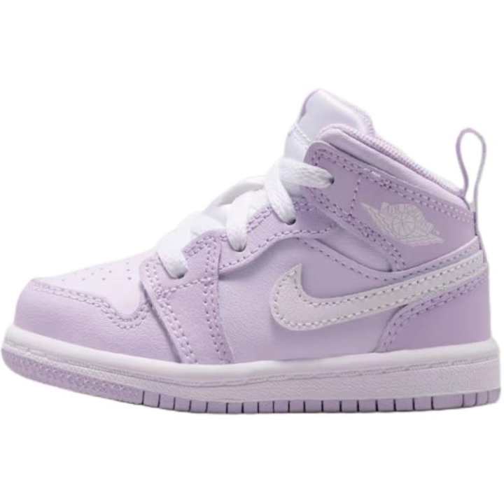 Jordan Jordan Air Jordan 1 Breathable Mid top Toddler Shoes Purple Infant And Toddler