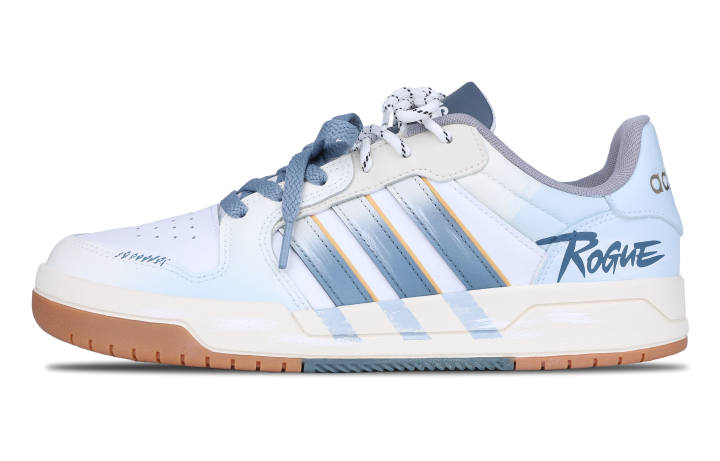Adidas Adidas ENTRAP Manual Cooling Leather Abrasion Resistant Slip Resistant Low top Skateboard Shoes Unisex Blue White