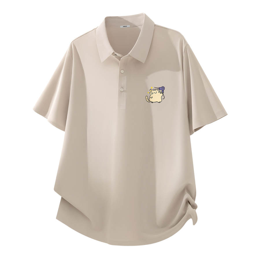 MINISO Polo Shirts Unisex Polo Collar Moderate Straight Fit