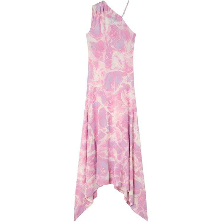 Versace Jeans Couture Asymmetric Printed Dress