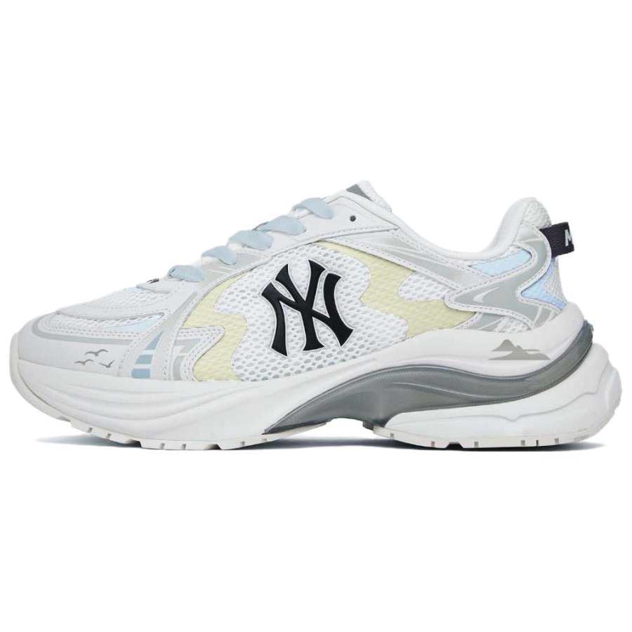MLB New York Yankees PU, Mesh Abrasion Resistant Breathable Low top Casual City Commuting Running Shoes Women's