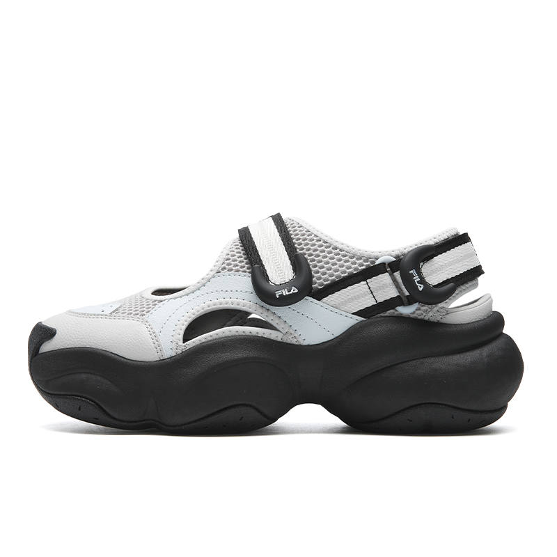 FILA BAGEL SANDAL Breathable Height Increasing River Trekking Shoes Women's Antarctic Gray/Illusion Blue