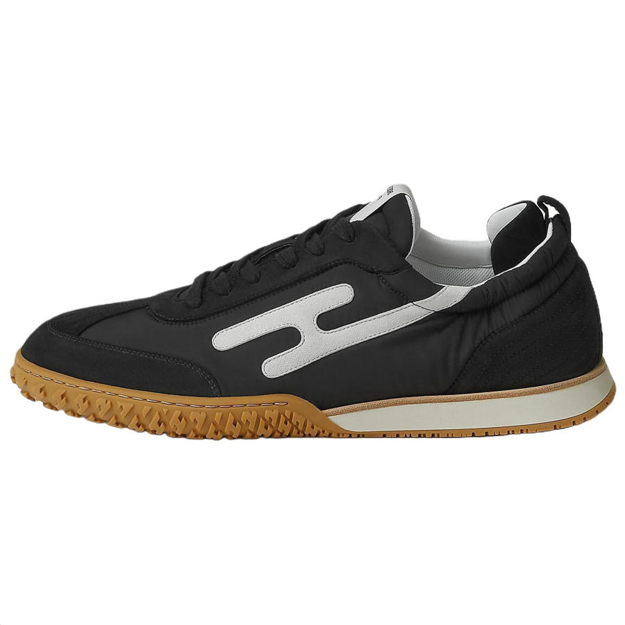 HERMES Jet Low top Casual Shoes Men's Black White