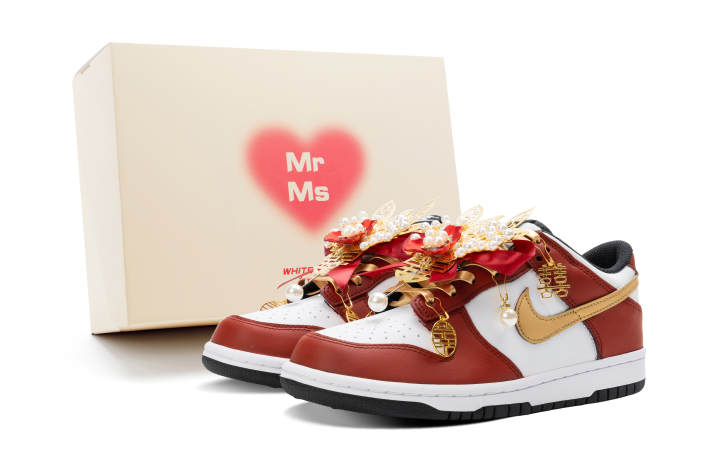 Nike Nike Dunk Slip Resistant Abrasion Resistant Low top Skateboard Shoes Men's Red