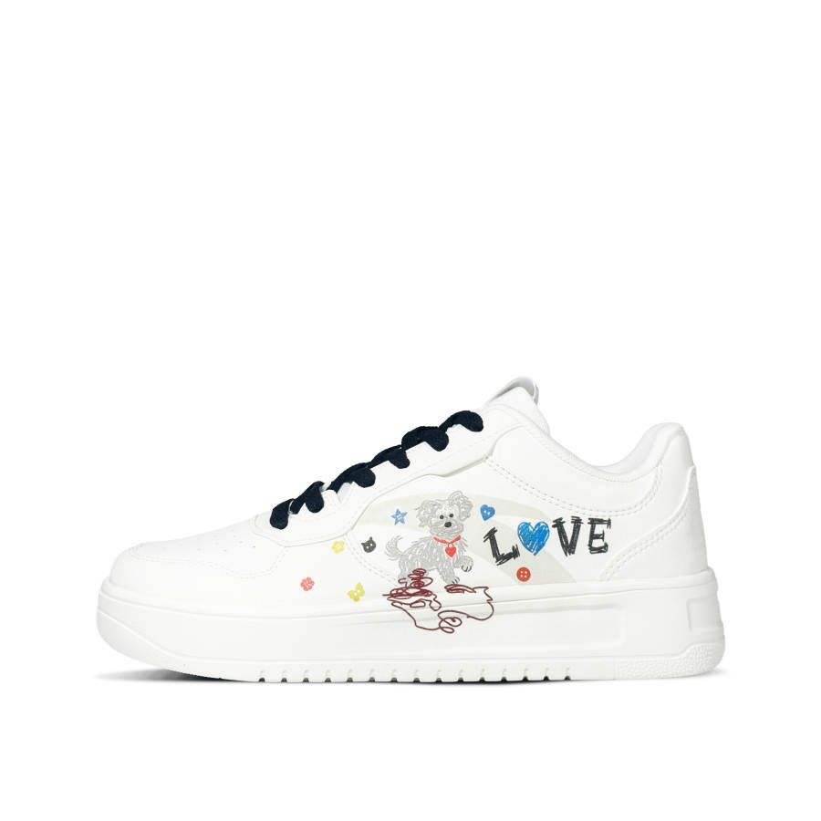ANTA Easy Skateboard Shoes Women's Low Top White