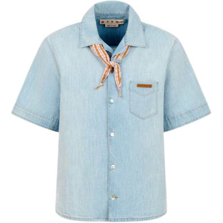 MARNI MARNI Shirts Men's Light Blue Moderate Straight Fit