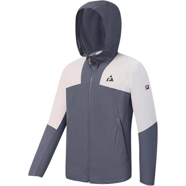 FILA Jackets Men's Ink Rain Gray DY Hooded Thin Other