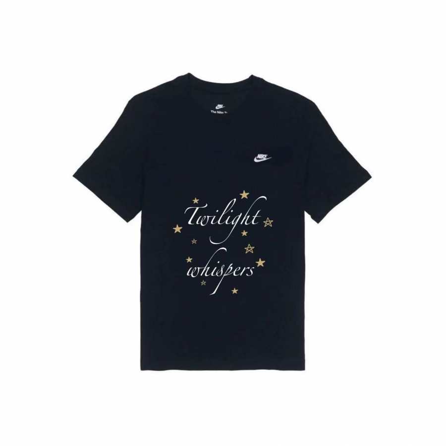Nike Nike Sportswear T Shirts Unisex Black Crew Neck