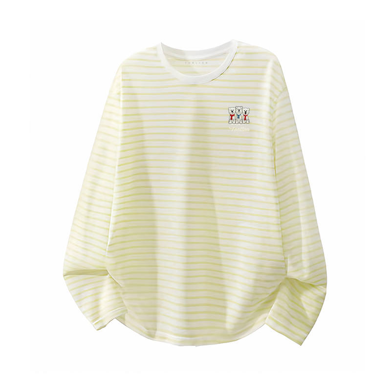 Tonlion T Shirts Women's Crew Neck Thin Straight Fit