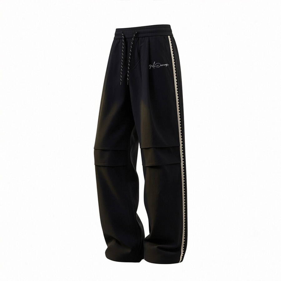 DEERWAY Casual Pants Unisex Moderate Wide Leg Pants