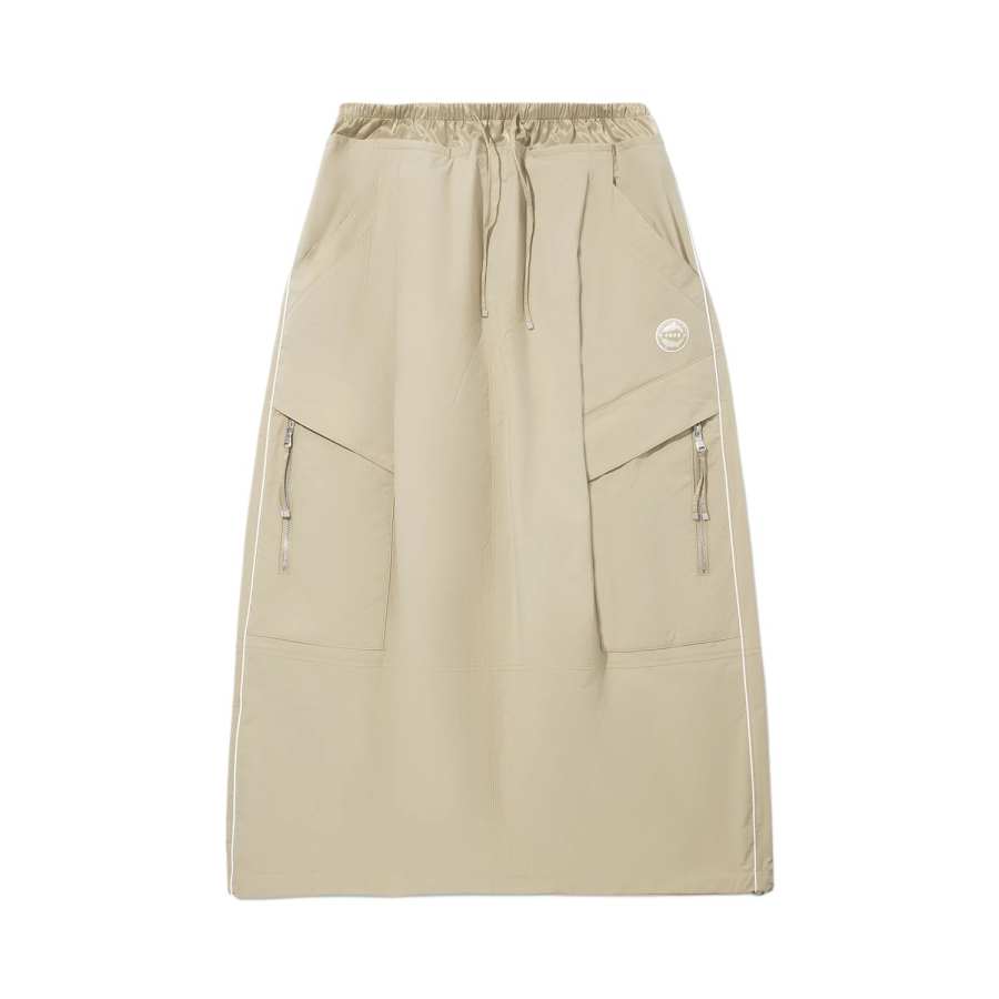 Li-Ning Li Ning Casual Long Skirts Women's Mole Umber Moderate Mid Length A Line Skirt