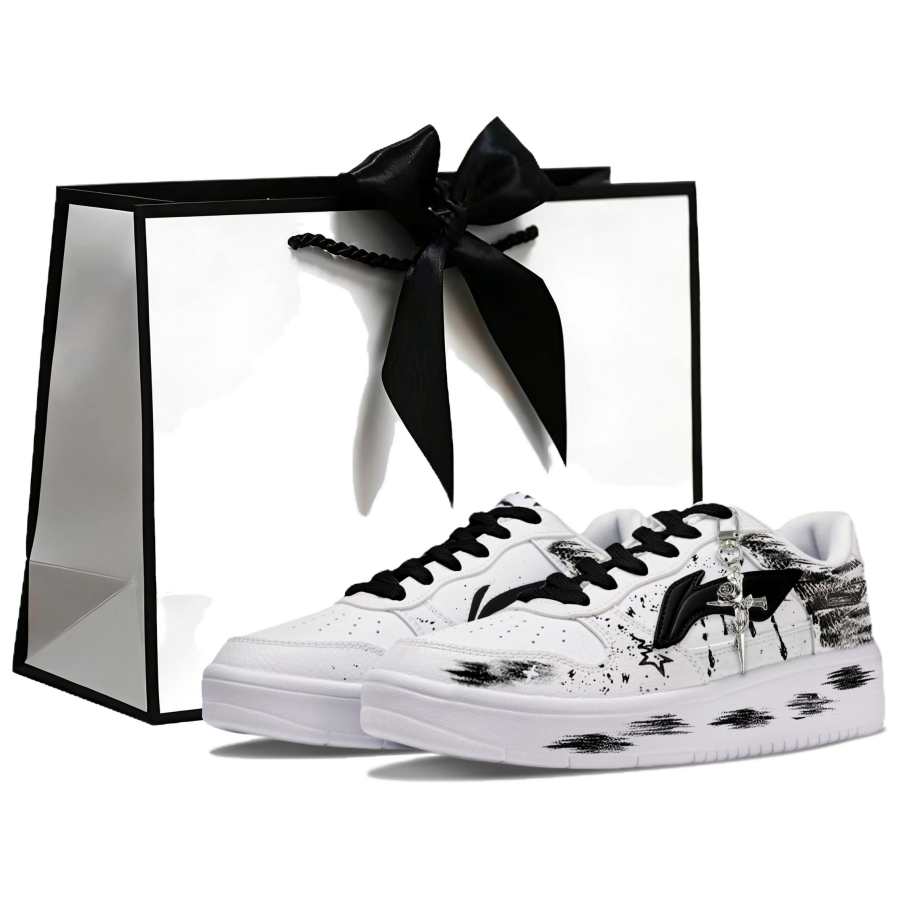 Li-Ning Li Ning Floating Boat Skateboard Shoes Unisex Low Top White