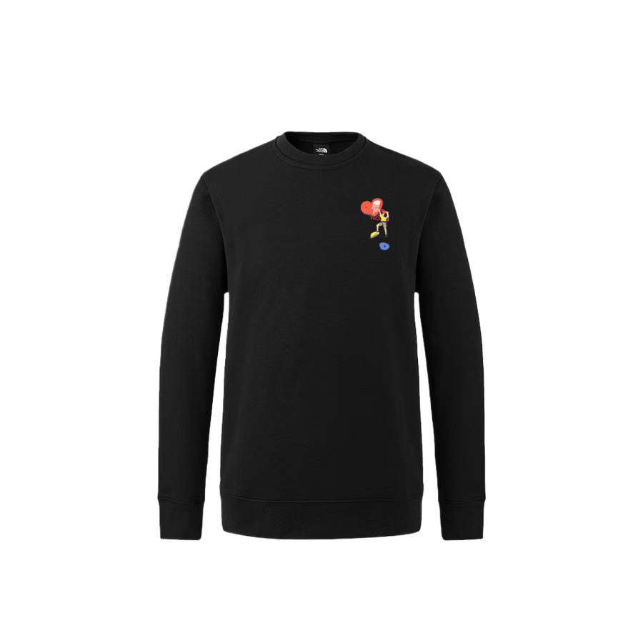 THE NORTH FACE Sweatshirts Unisex Black Crew Neck Moderate Regular