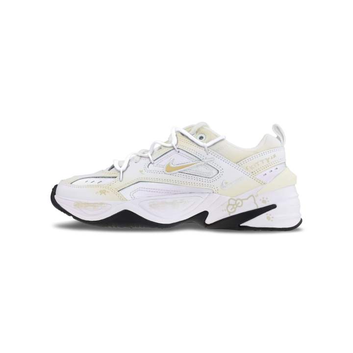 Nike Nike M2K Tekno Cow Leather Coverage Abrasion Resistant Slip Resistant Low top Chunky Sneakers Women's Pink White