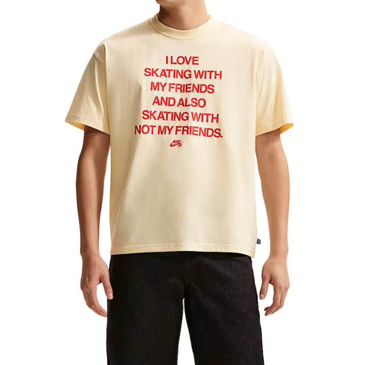 Nike Nike SB T Shirts Men's Coconut Milk Crew Neck Moderate