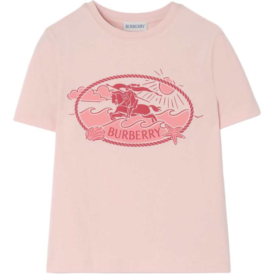 Burberry Kids T Shirts Crew Neck Moderate