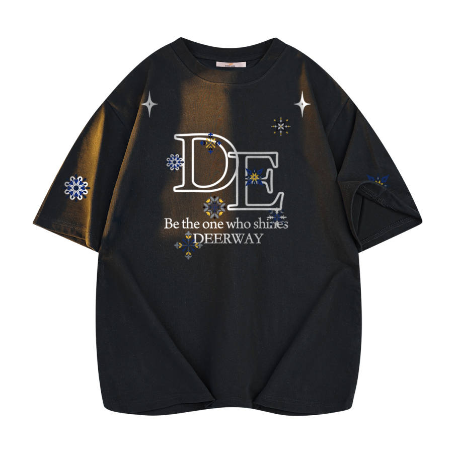 DEERWAY T Shirts Unisex Crew Neck Moderate Straight Fit
