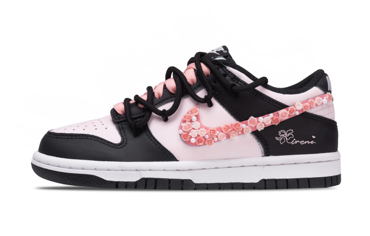Nike Nike Dunk Skateboard Shoes Women's Low Top Black Pink