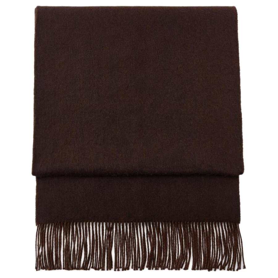 ZARA Acrylic Knit Scarves Women's Brown