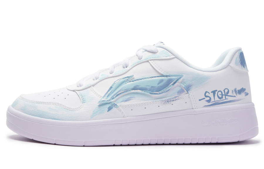 Li-Ning Li Ning Floating Boat Skateboard Shoes Men's Low Top White Blue