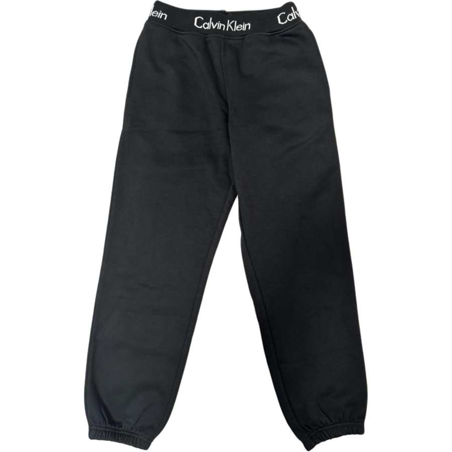 Calvin Klein Knitted Sweatpants Women's Black Moderate Cuffed Pants