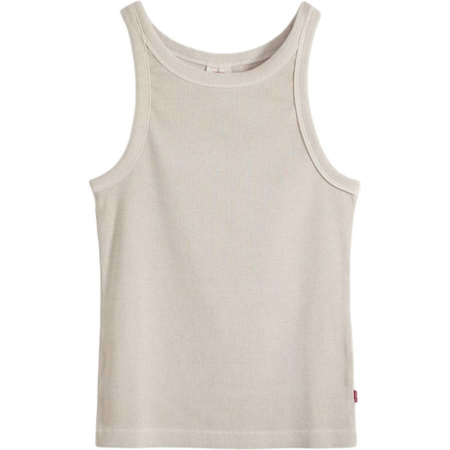 Levis Tank Tops Women's Khaki Crew Neck Other