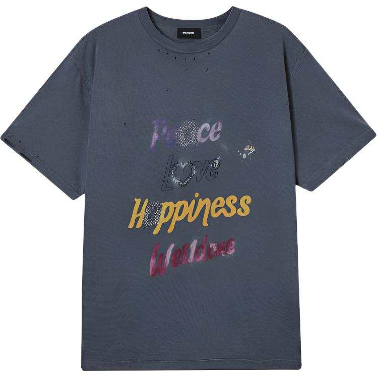 WE11DONE T Shirts Women's Dark Gray Crew Neck
