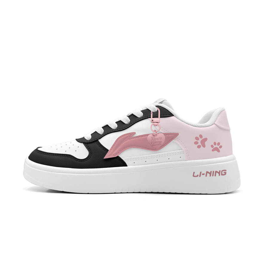 Li-Ning Li Ning Low top Skateboard Shoes Women's Pink White Black