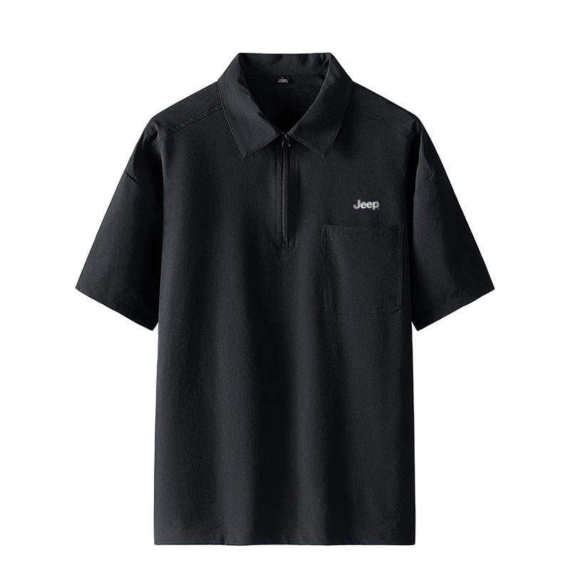 Jeep Polo Shirts Unisex Polo Collar Thin Straight Fit